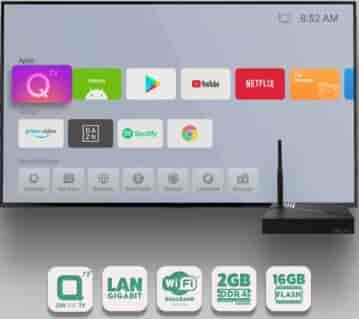 IPTV Stream multimedia TV Boks Android 9 - lynhurtig